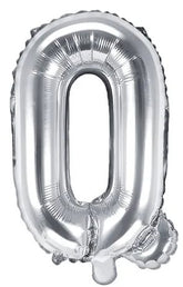 Globo de foil Letra ''Q'', 35cm, plata